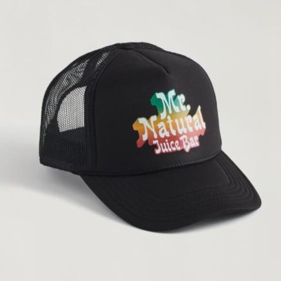 MR. Natural Juice Bar Trucker Hat Black - Picture 1 of 3